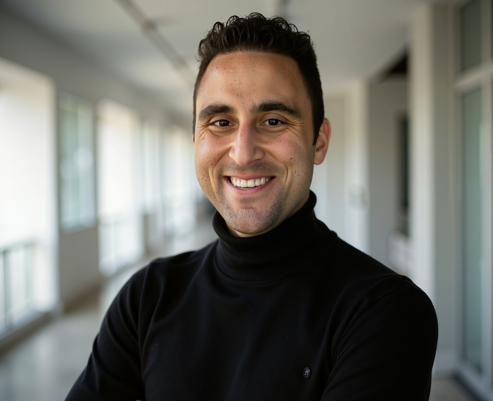 Adam Joseph Turner rugged portrait in a dark green field jacket