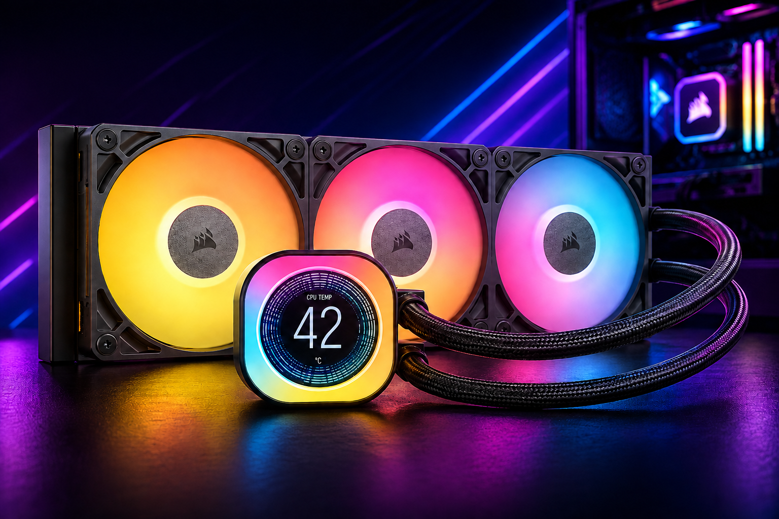 Corsair Titan 360 RX LCD Liquid CPU Cooler