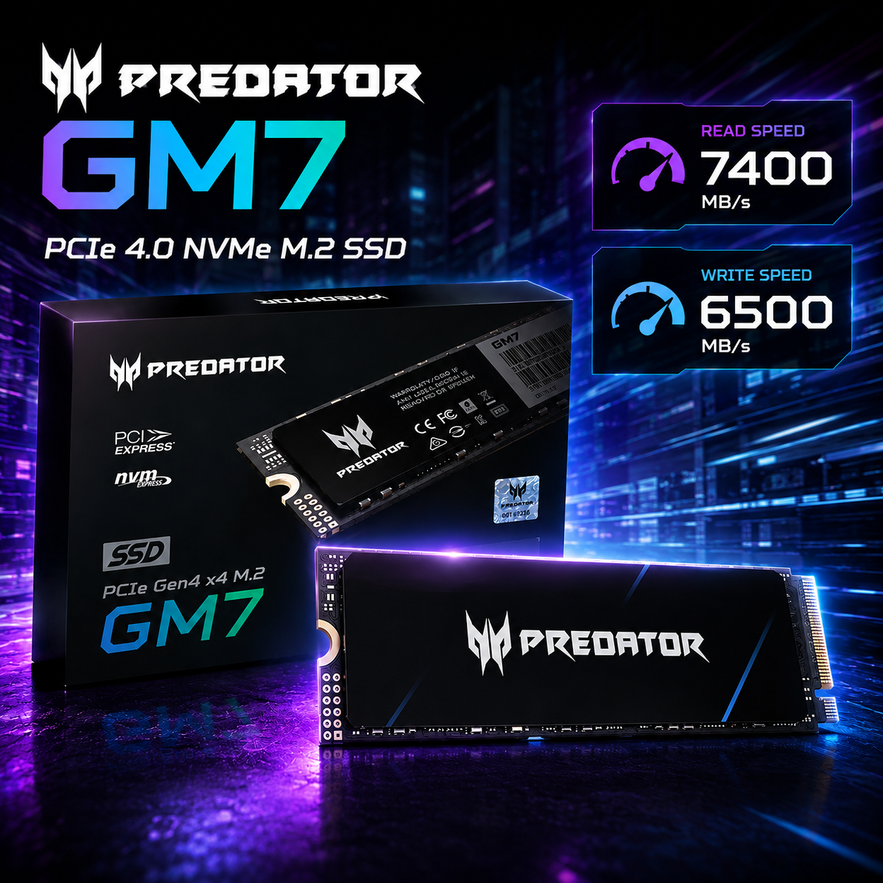 Acer Predator GM7 PCIe 4.0 NVMe M.2 SSD