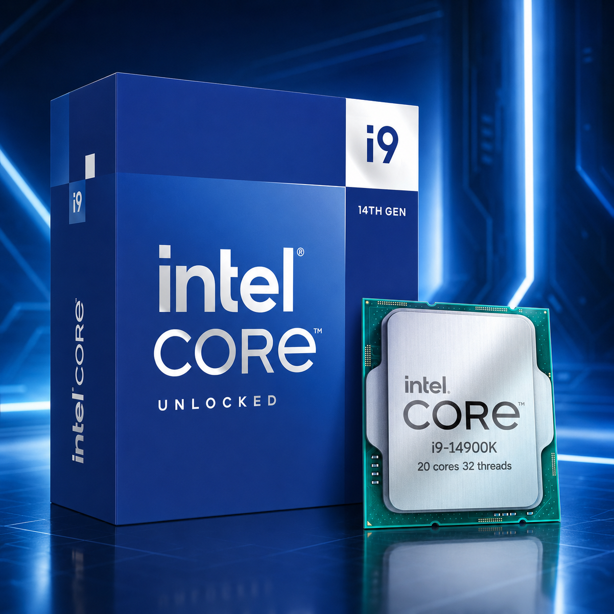 Intel Core i9-14900K — 14th Gen, 24 Cores, 32 Threads, Unlocked Desktop Processor