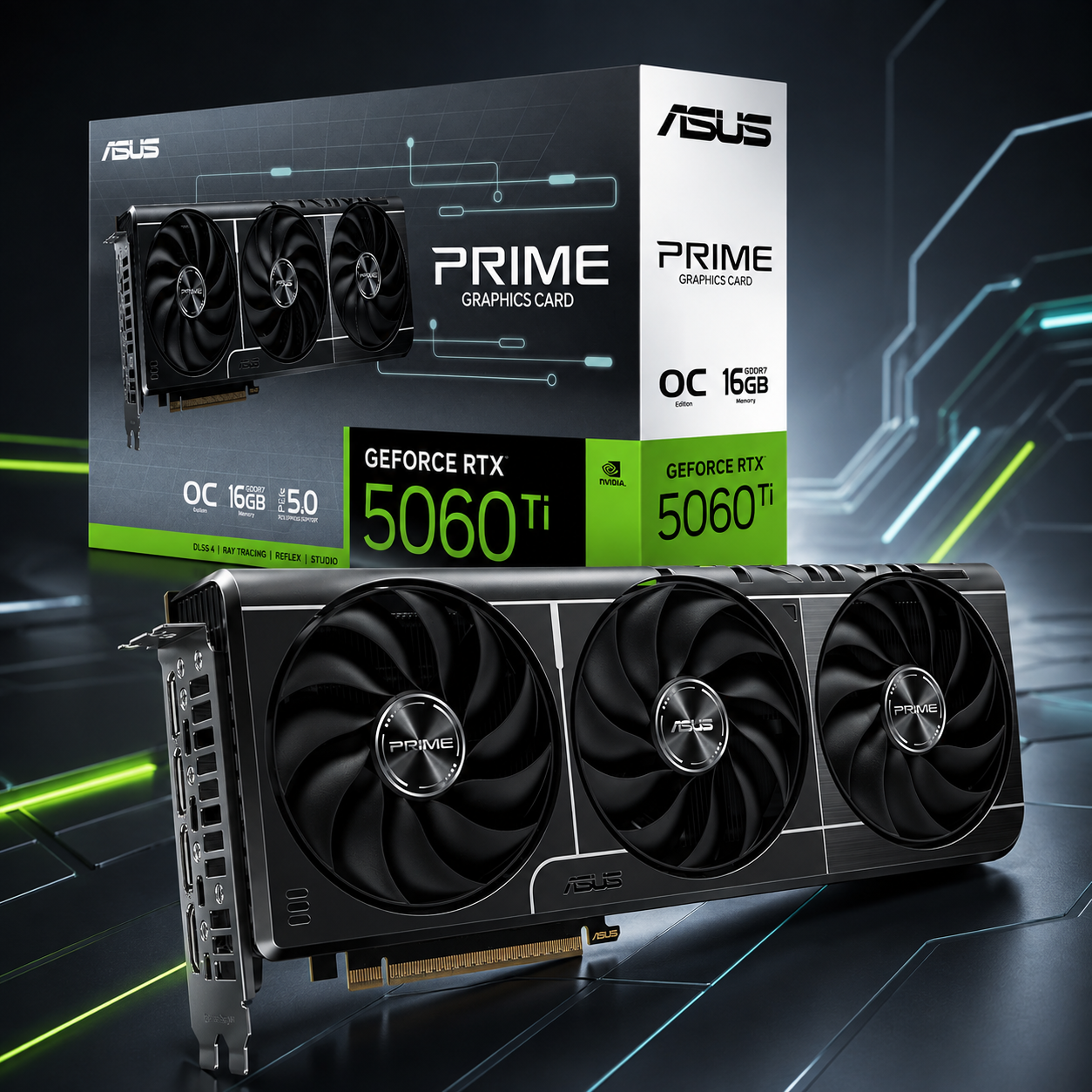 ASUS Prime GeForce RTX 5060 Ti OC Edition 16GB GDDR7