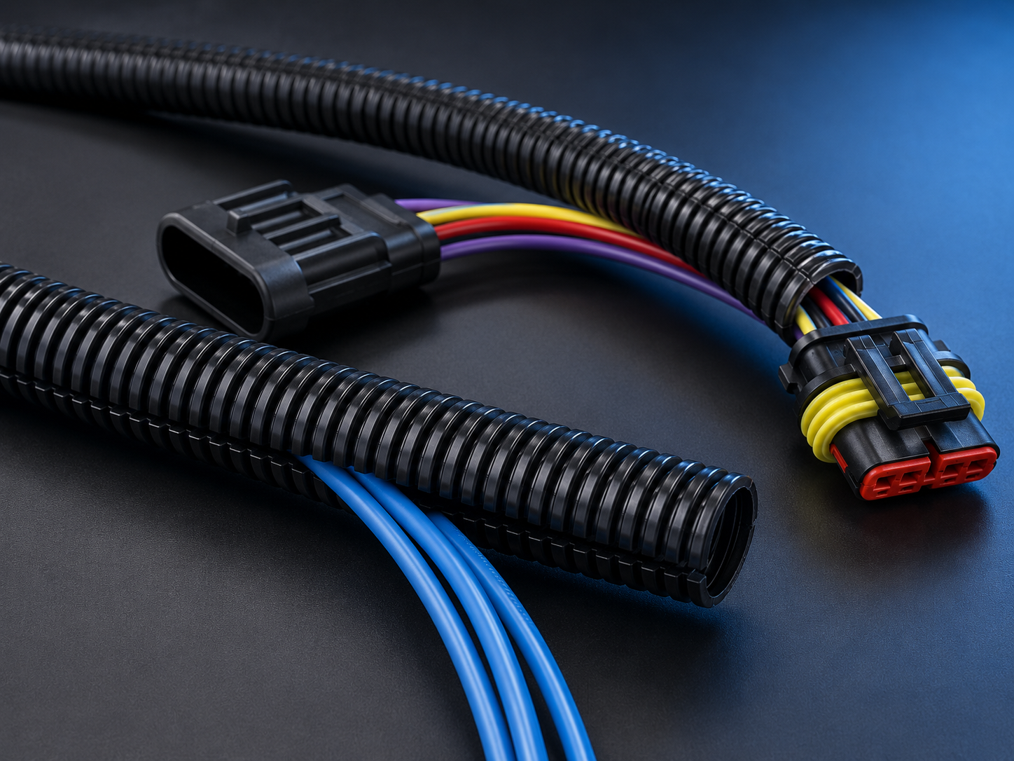 Alex Tech 25ft — 1/4 inch Split Wire Loom Tubing