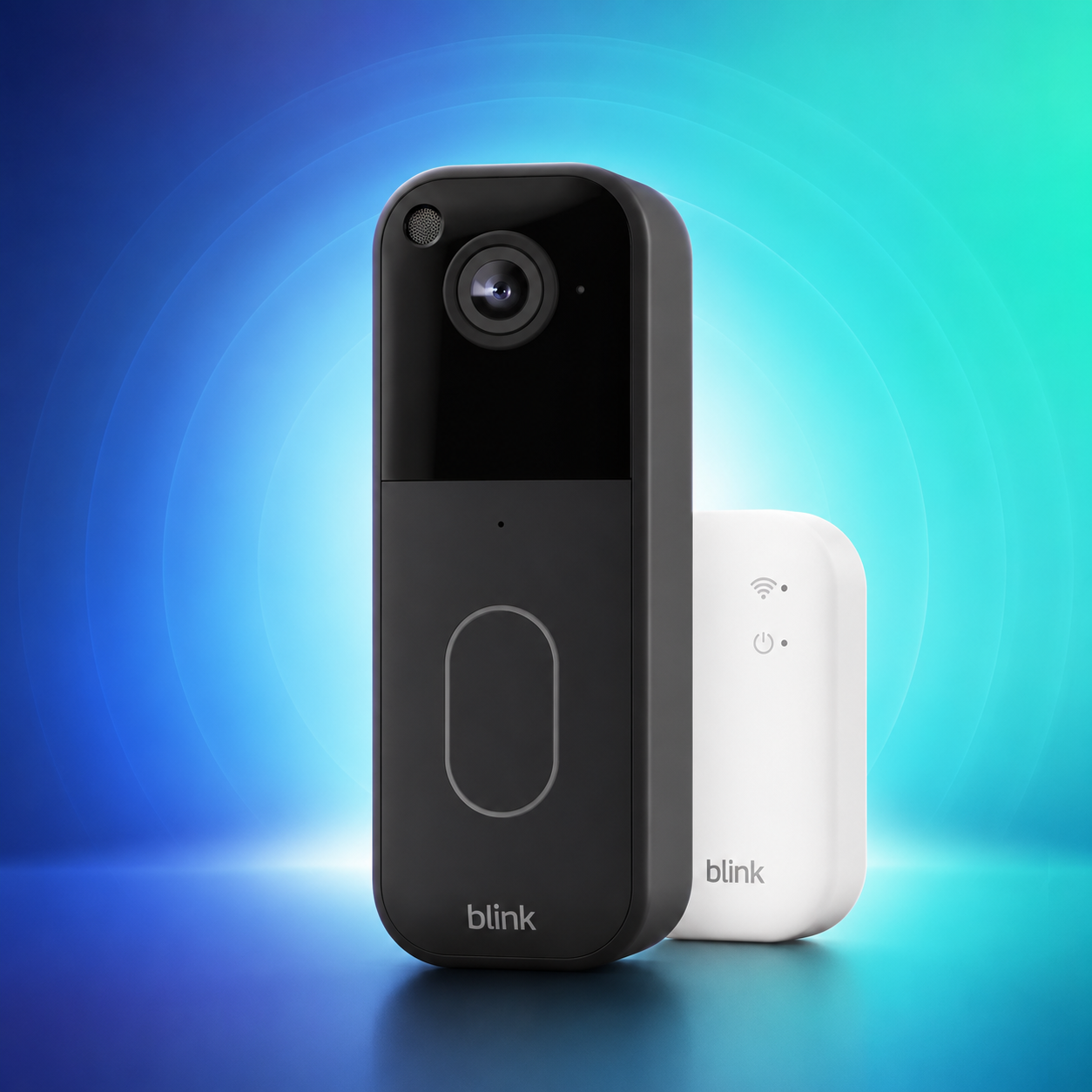 Blink Video Doorbell with Sync Module Core in Black