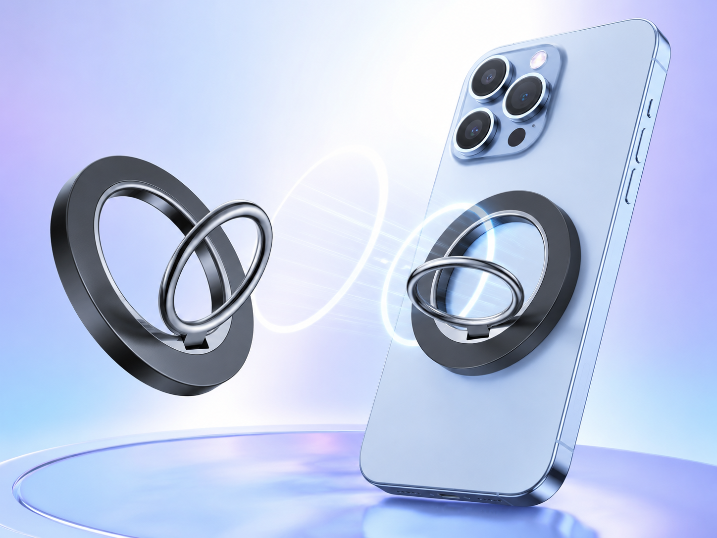 Lamicall Magnetic Phone Ring Grip for MagSafe in Misty Black