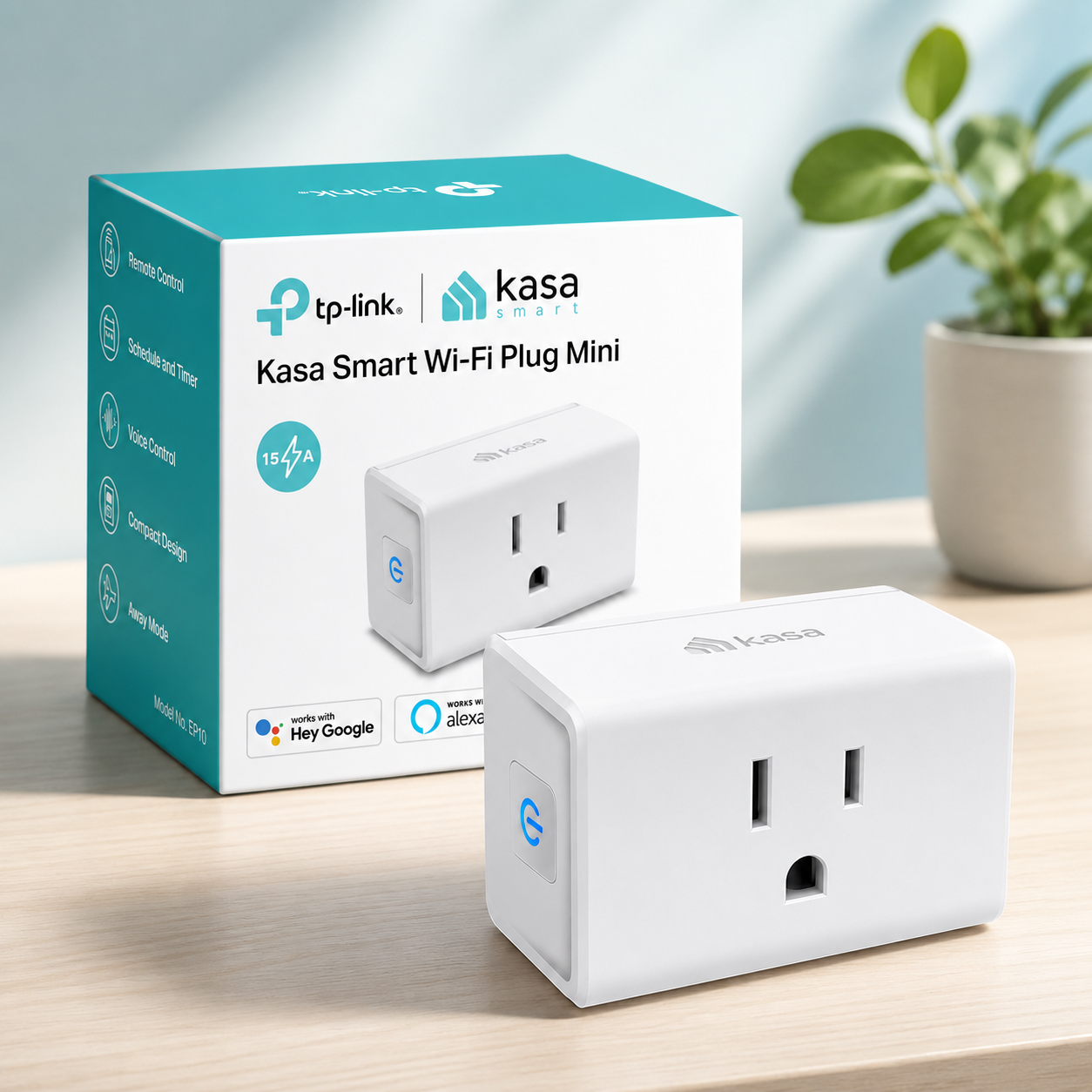 Kasa Smart Plug Ultra Mini EP10 in White