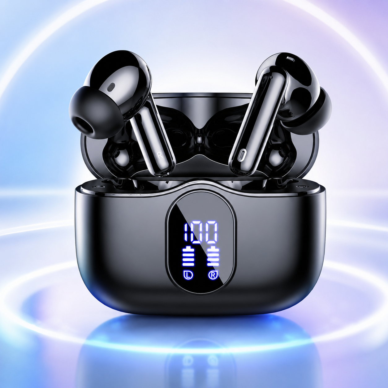 Btootos Bluetooth 5.4 Wireless Earbuds in Black