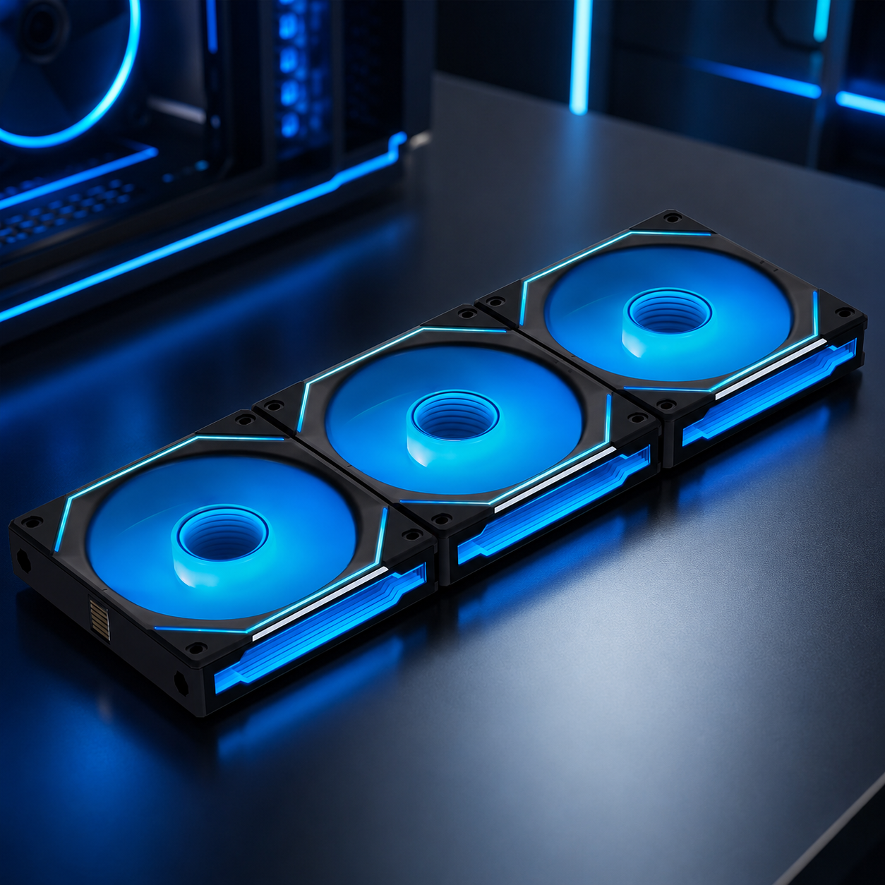 Lian Li UNI Fan SL-Infinity 120mm ARGB Fans — Triple Pack with Controller