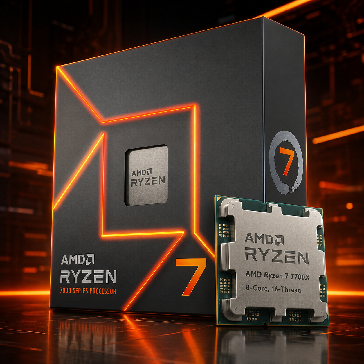 AMD Ryzen 7 7700X — 8-Core, 16-Thread Desktop Processor