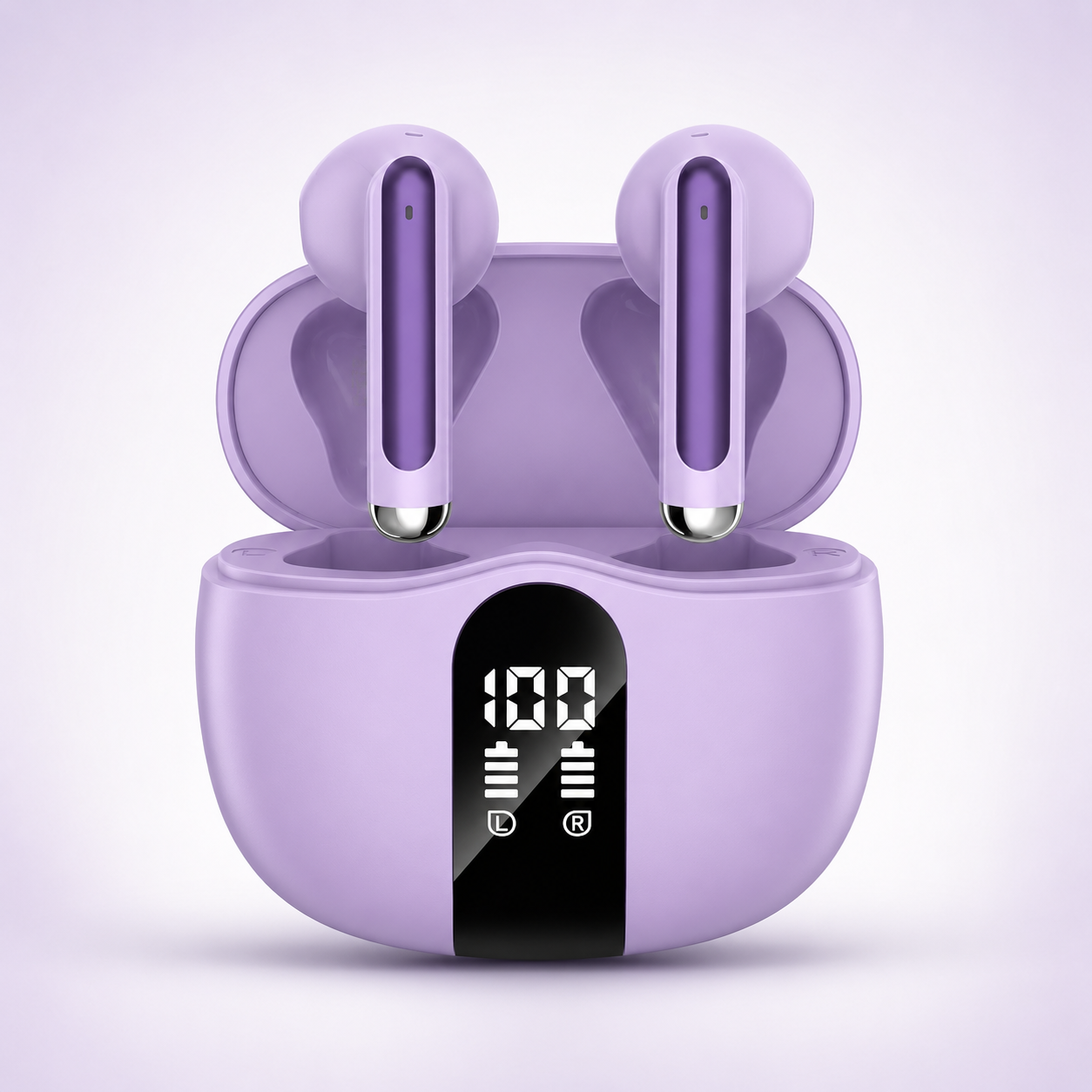 XIAOWTEK S58 Bluetooth 5.4 Wireless Earbuds in Pure Purple