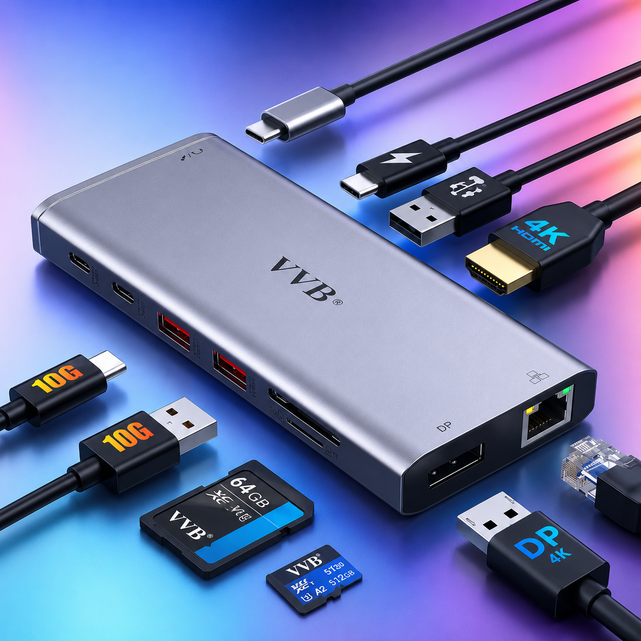 VVB 12-in-1 USB-C Docking Station