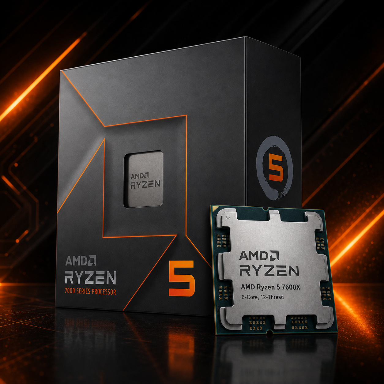 AMD Ryzen 5 7600X — 6-Core, 12-Thread Desktop Processor
