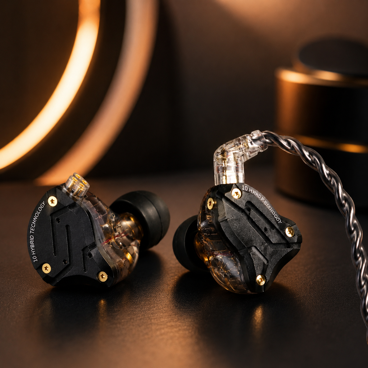 Linsoul KZ ZS10 Pro Wired IEMs in Dark Black