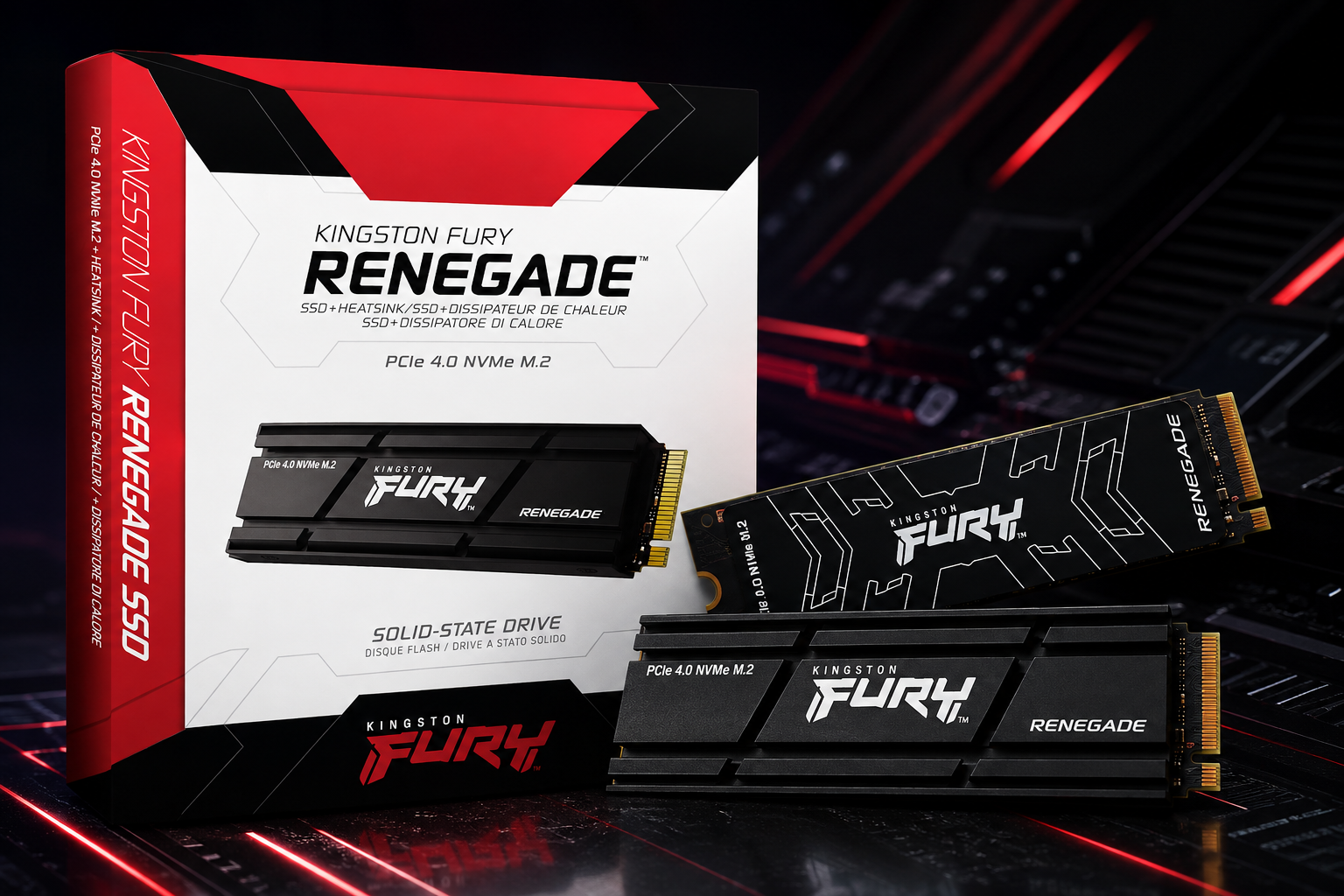 Kingston FURY Renegade PCIe 4.0 NVMe M.2 SSD with Heatsink