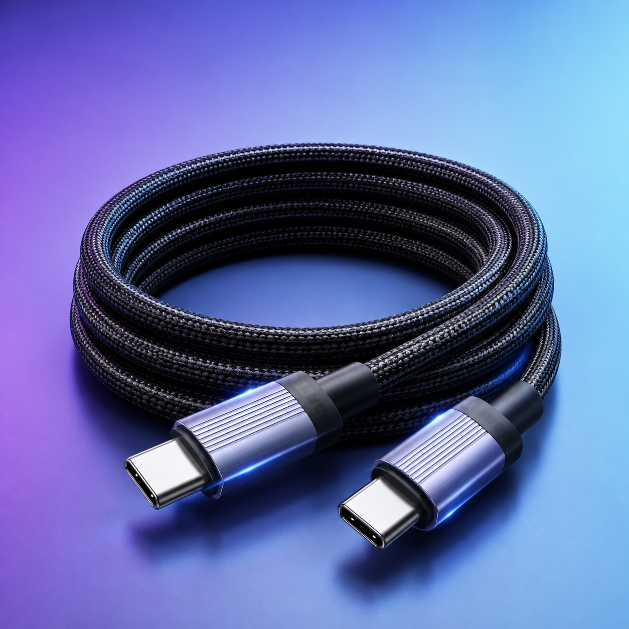 Braided USB-C to USB-C Fast Charging Cable