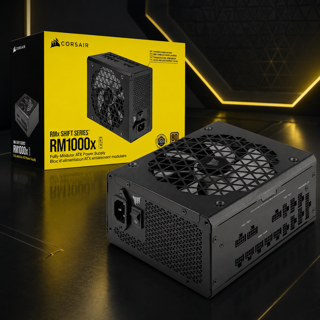 Corsair RMx SHIFT Series RM1000x 1000W 80 PLUS Gold Fully Modular ATX Power Supply