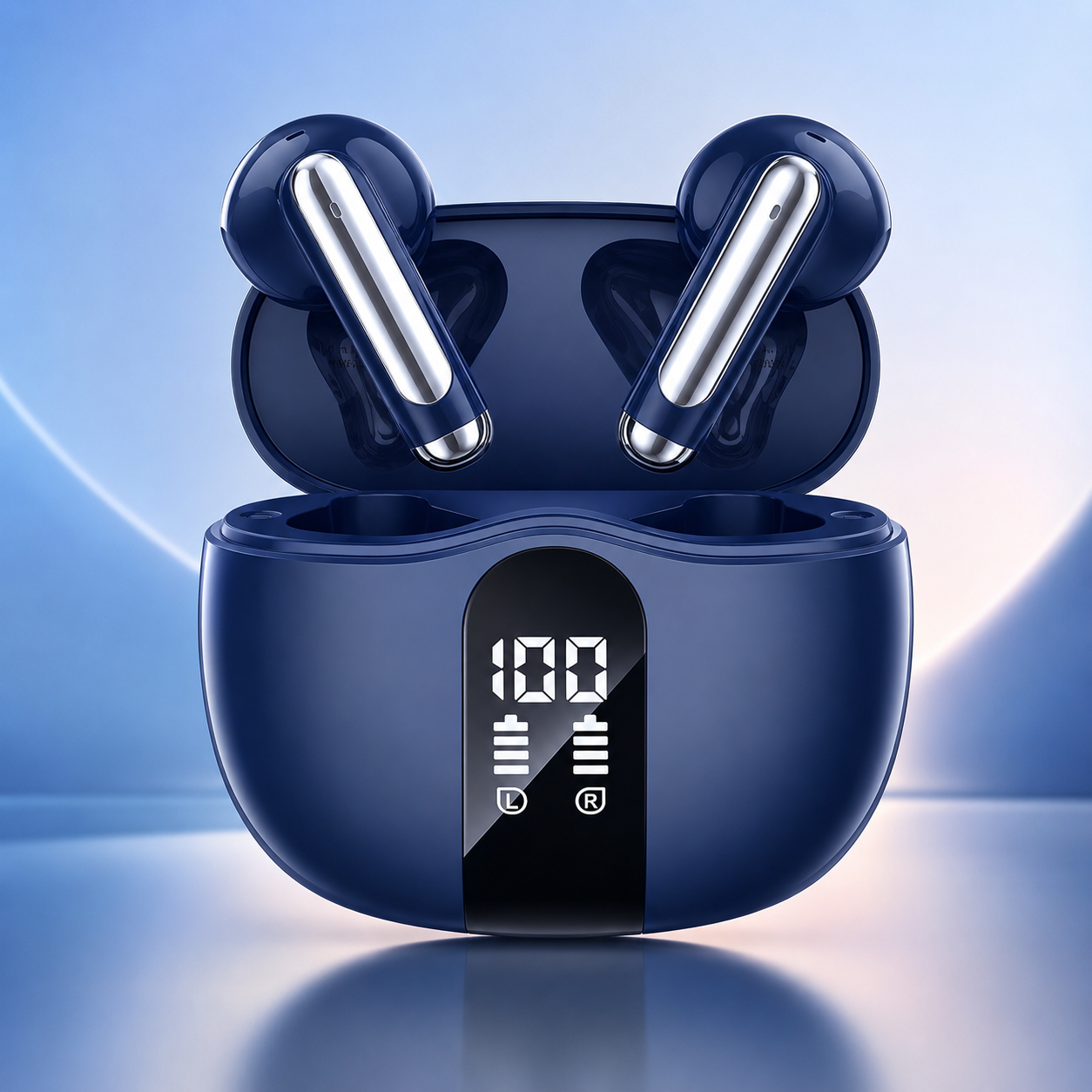XIAOWTEK S58 Bluetooth 5.4 Wireless Earbuds in Deep Blue
