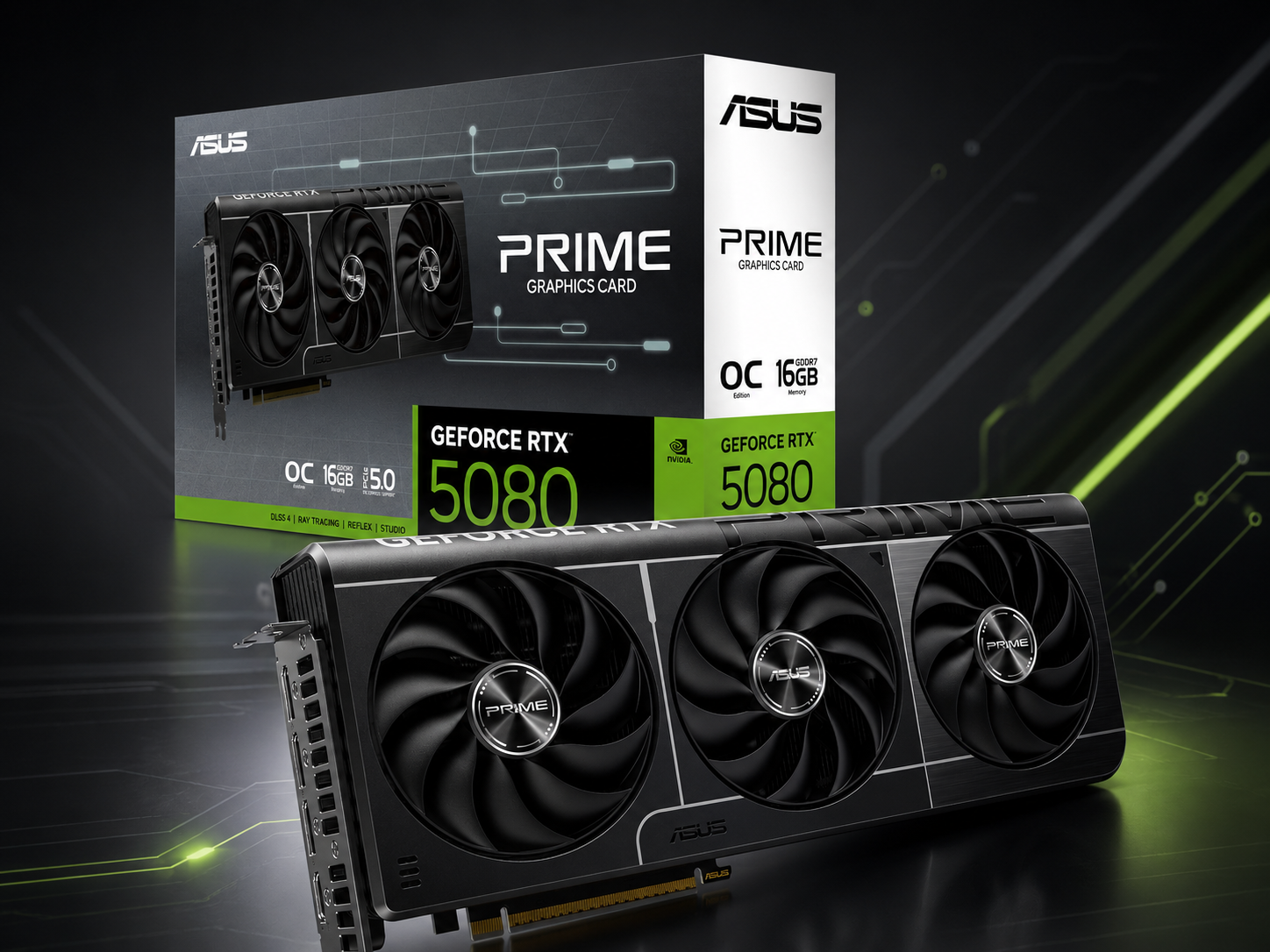 ASUS Prime GeForce RTX 5080 OC Edition 16GB GDDR7