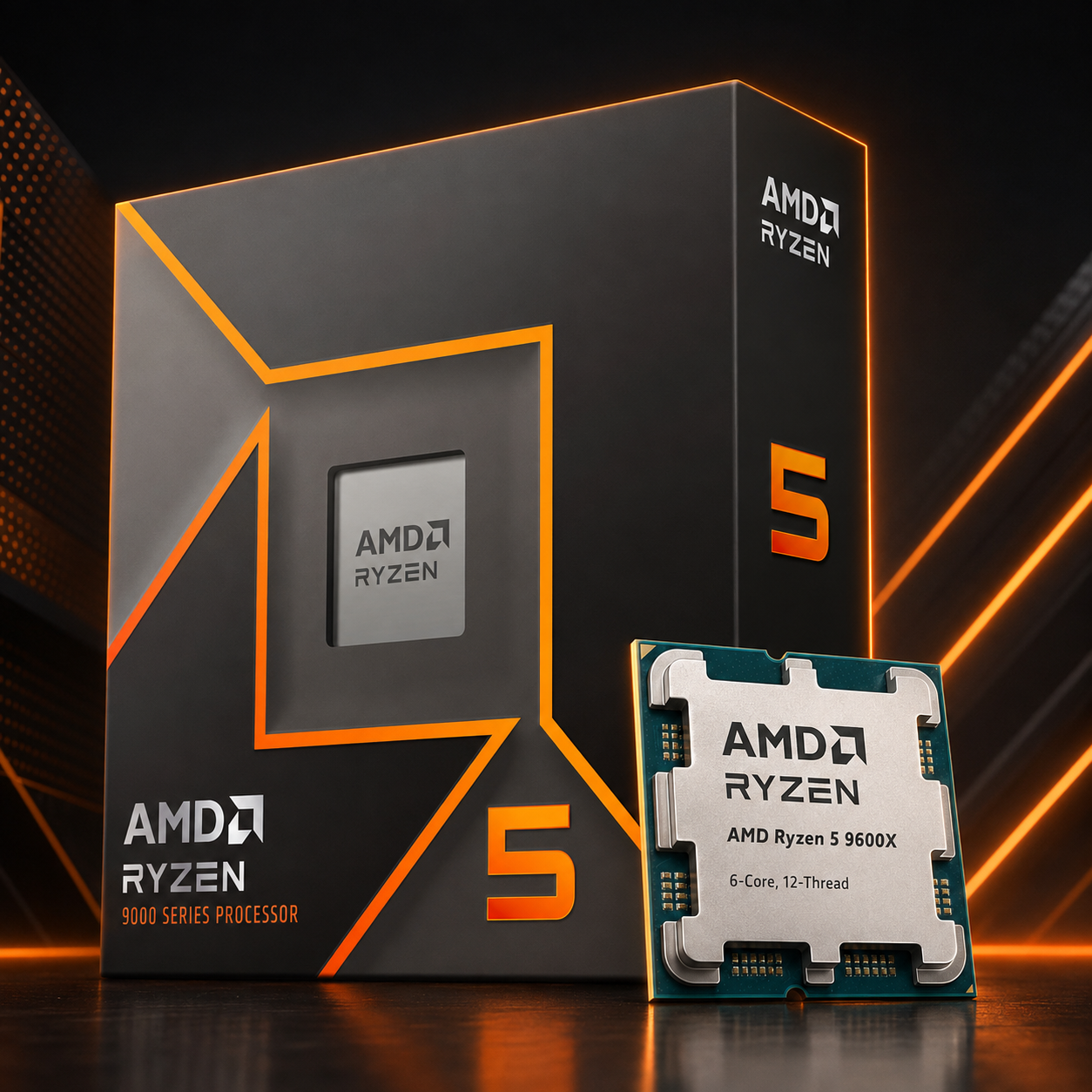 AMD Ryzen 5 9600X — 6-Core, 12-Thread Desktop Processor