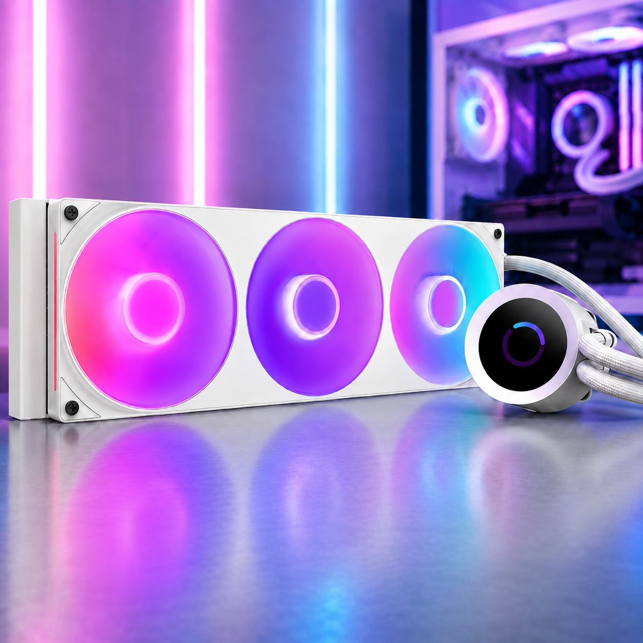 NZXT Kraken Plus 360 RGB AIO CPU Cooler — White