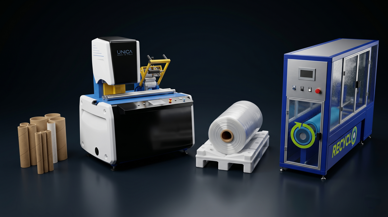 The CORES WORLD ecosystem: paper cores, core cutting, roll handling and core recovery working together