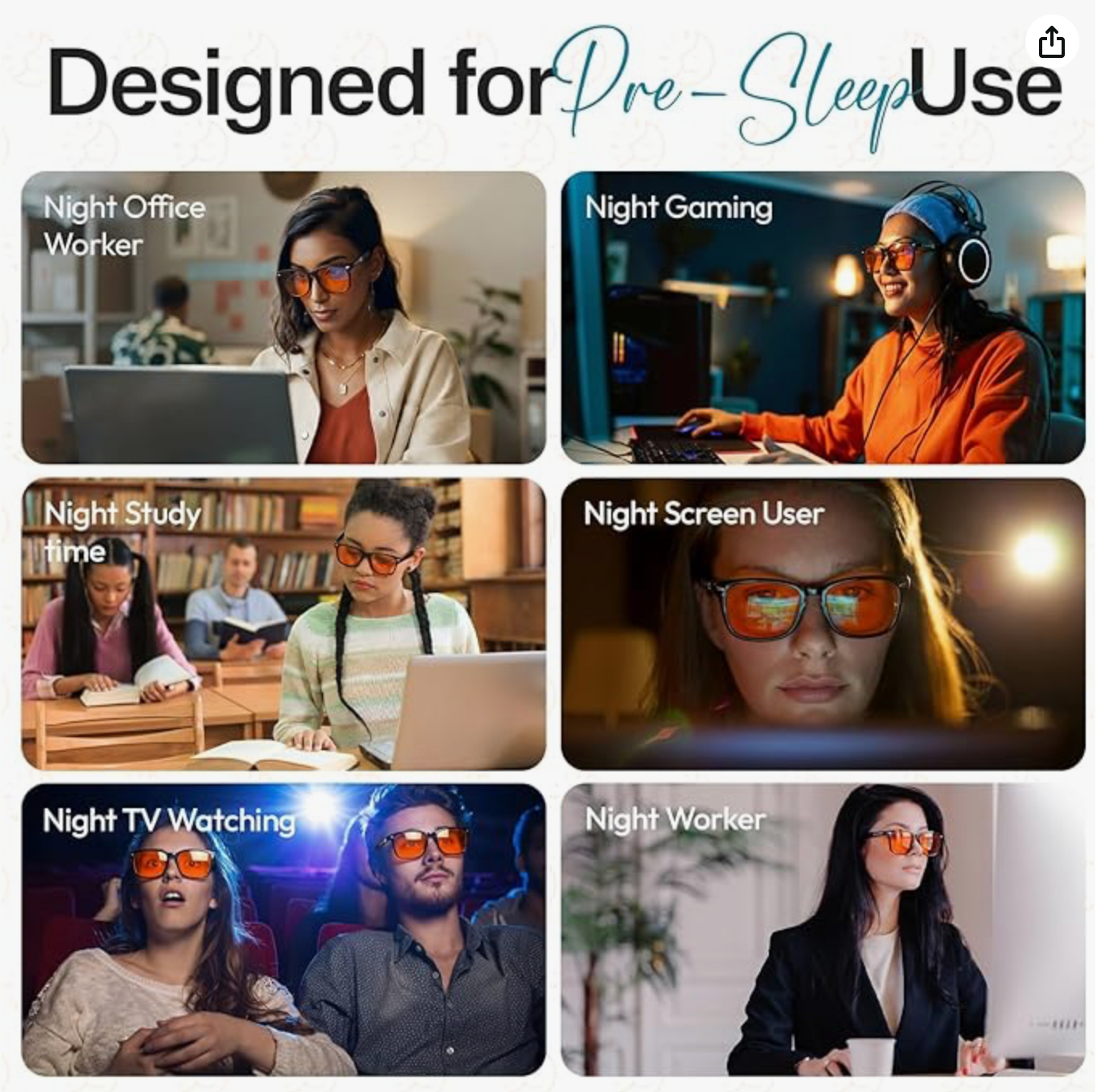 Blue Light Blocking & Light Sensitivity Glasses