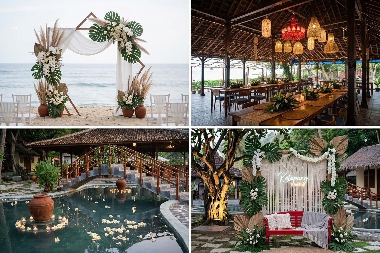 Wedding and event setting at Ketapang Resort, Pelabuhan Ratu, West Java