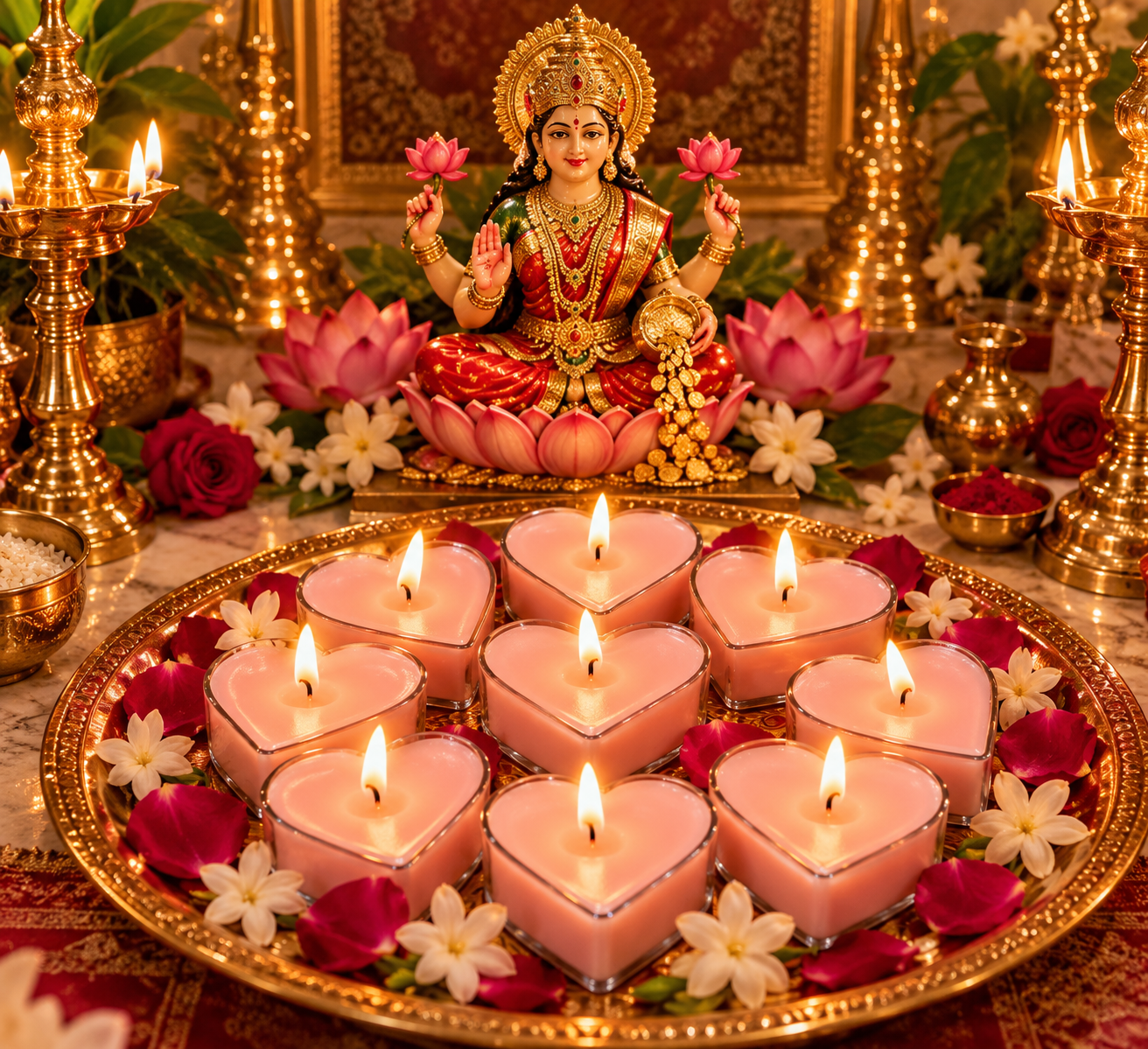 Heart Diya - Pack of 6