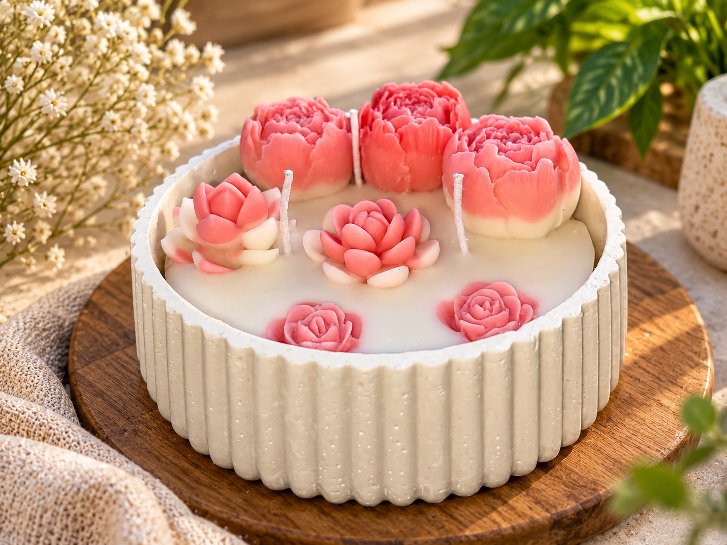 Floral Bowl Candle