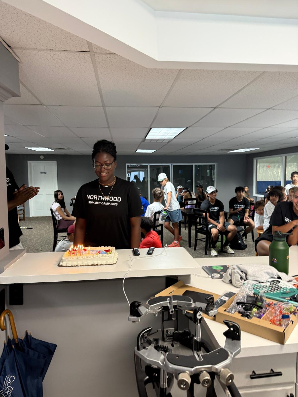 Woman at summer camp event