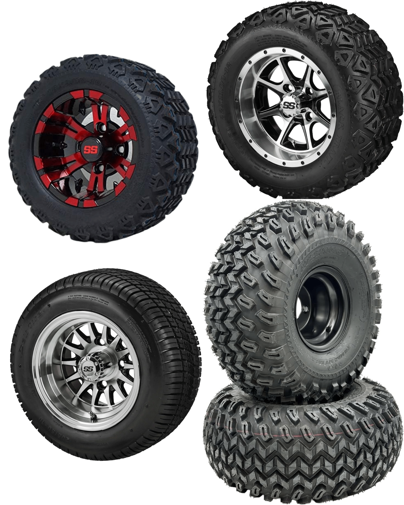 Wheels & Tires - 14-inch chrome wheels with all-terrain tires