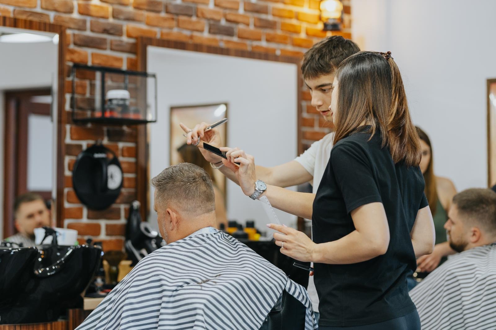 Instructor demonstrating technique