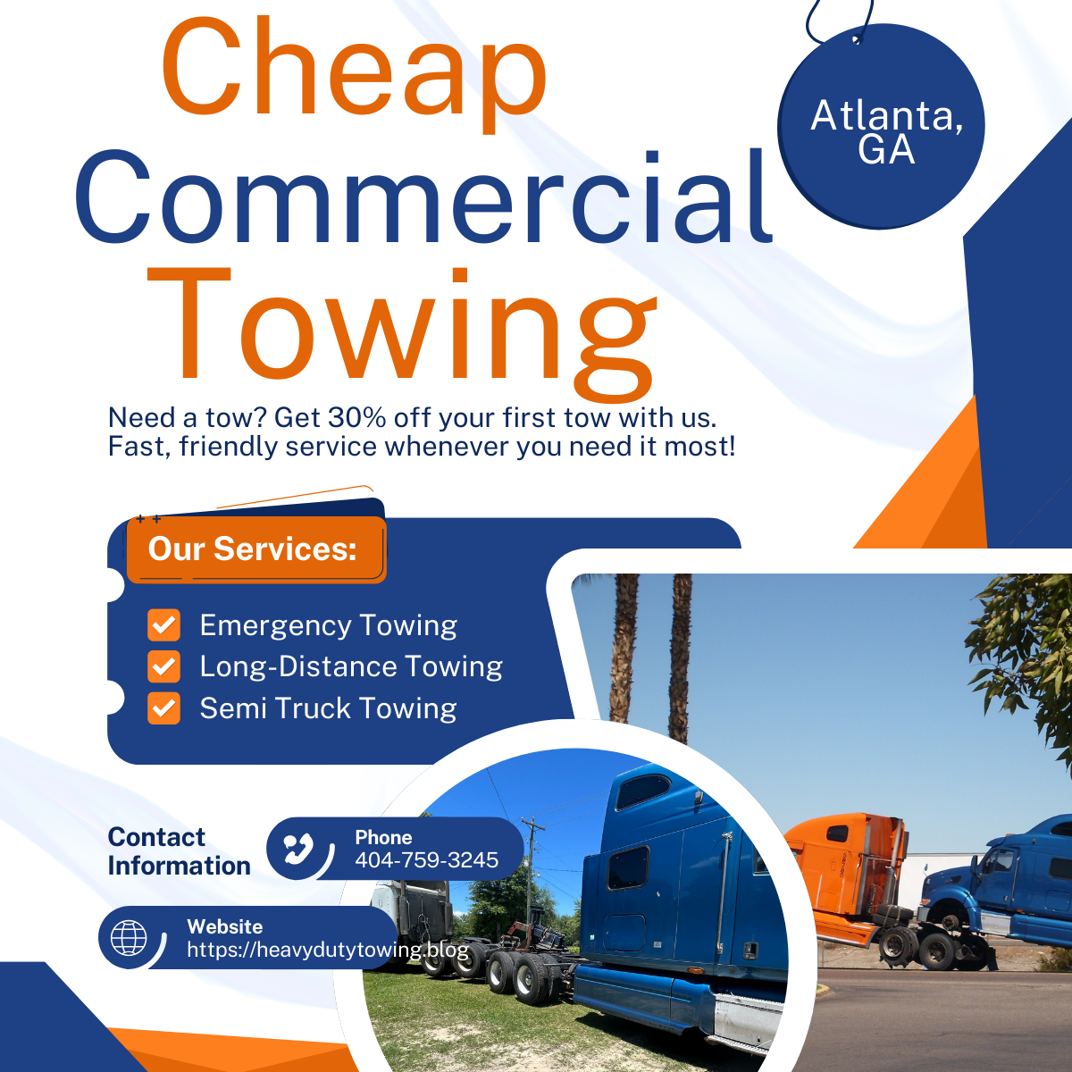 A team of expert commercial towing technicians