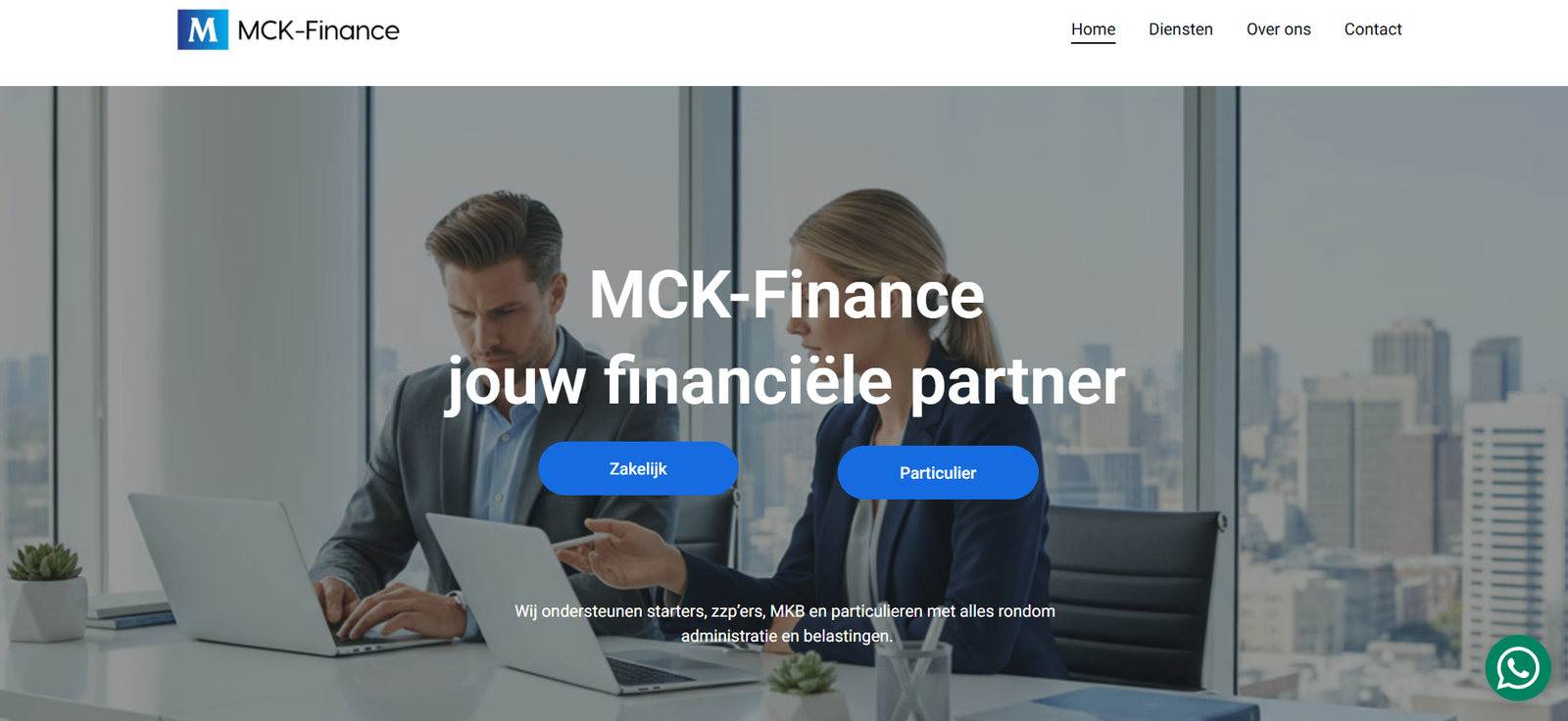 Vernieuwde website voor MCK Finance