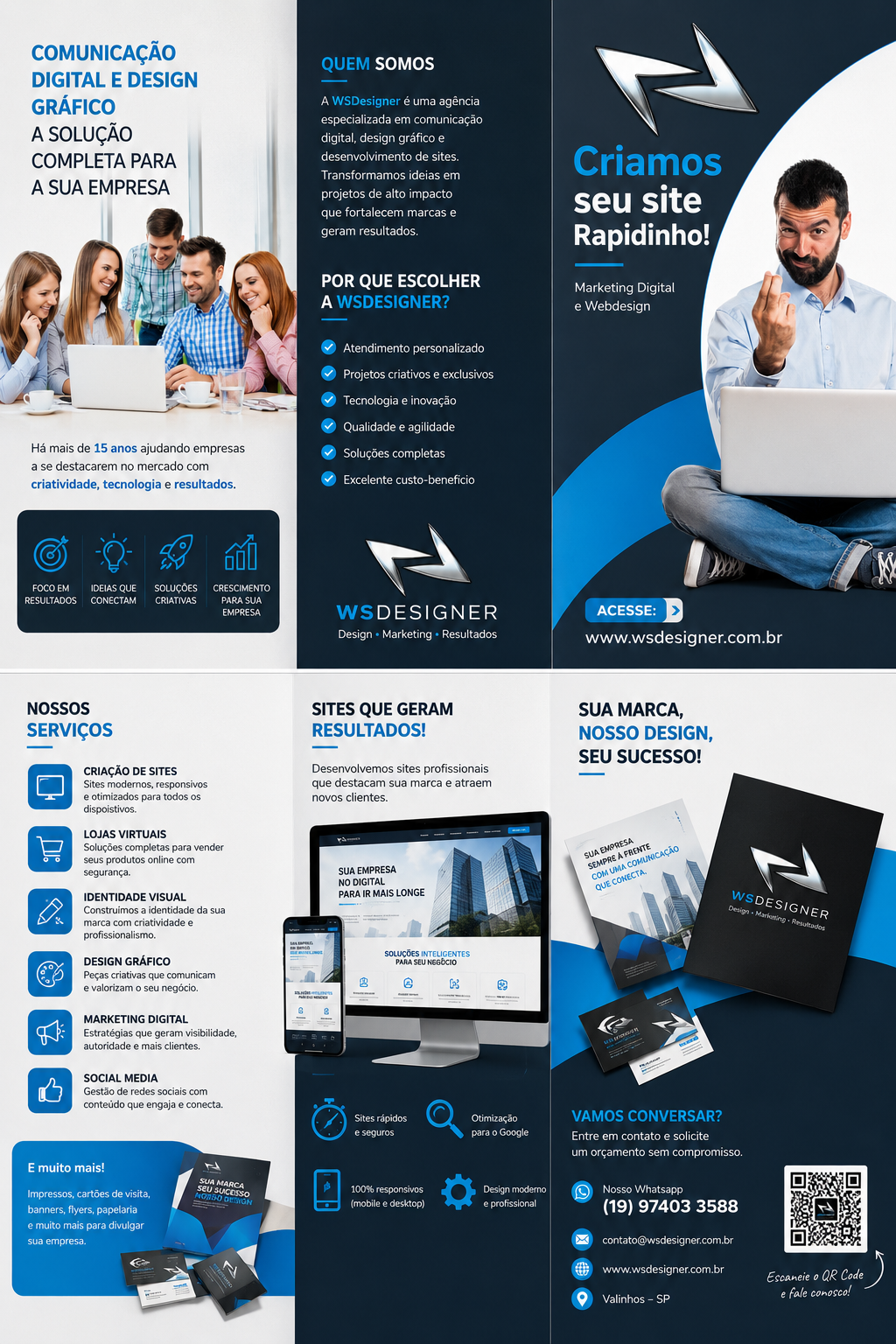 Material institucional impresso WSDesigner