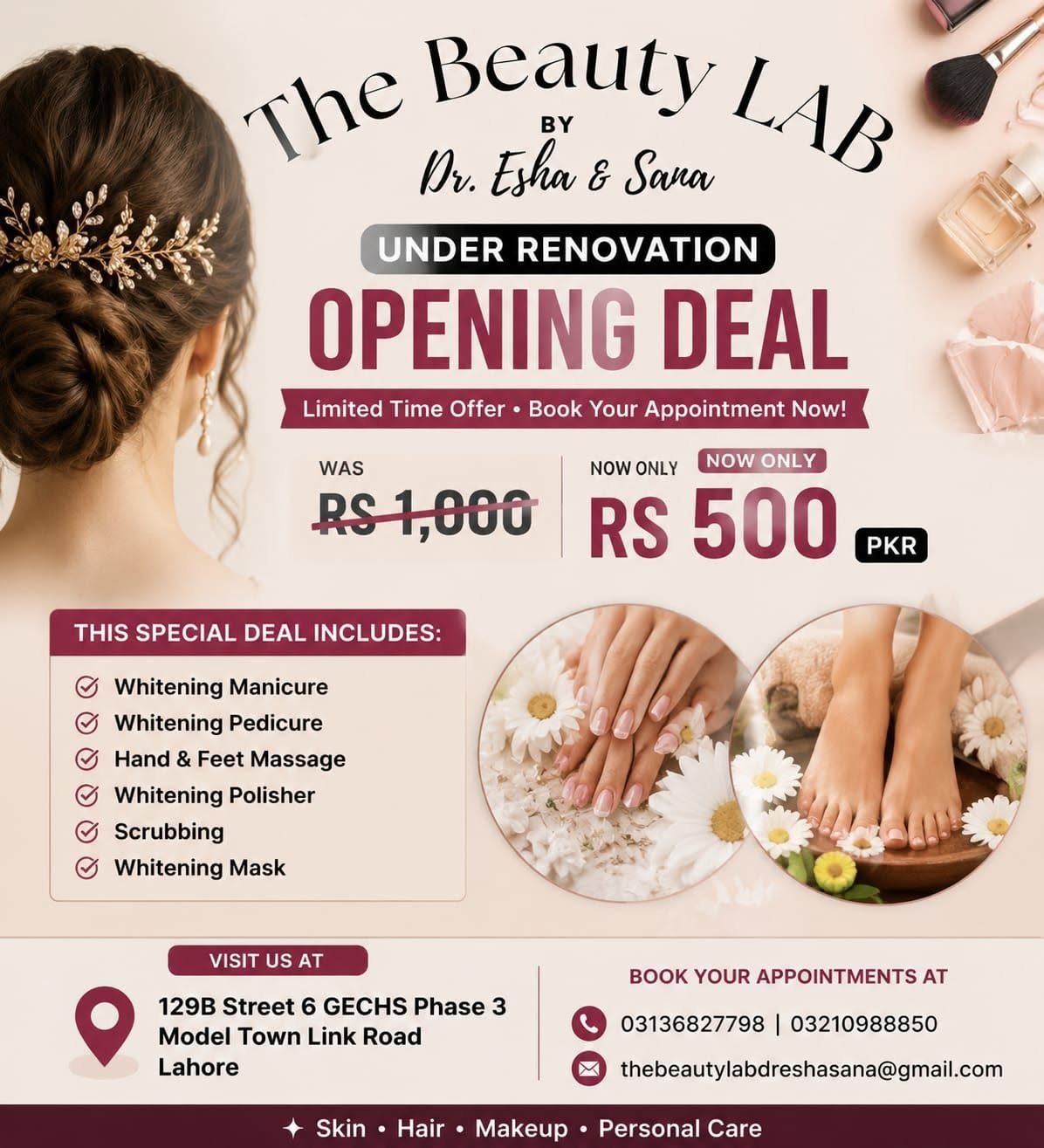 Wax Deal Rs 500 The Beauty LAB Lahore