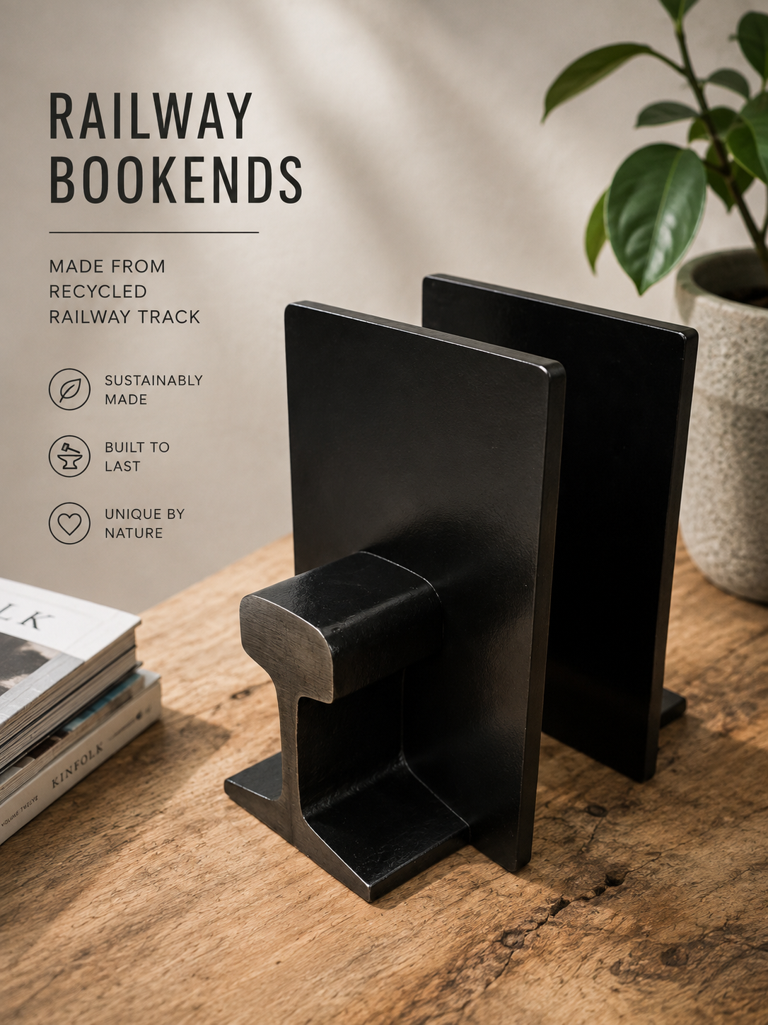 Railway Bookends