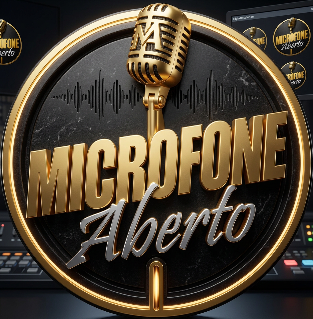 Microfone Aberto Logo