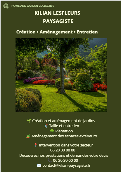 Flyer paysagiste