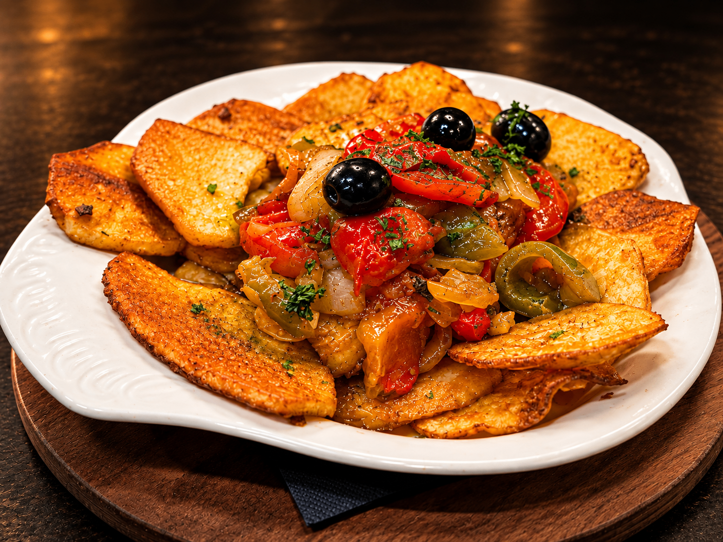 Assiette de légumes grillés et pommes de terre