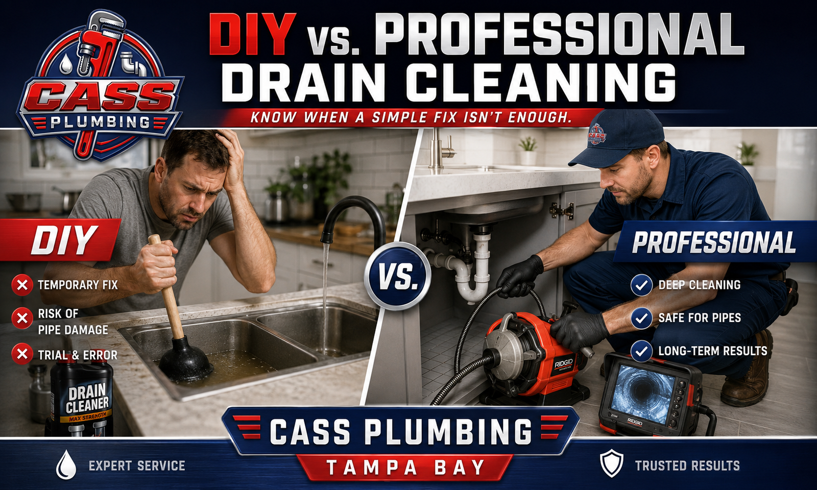 DIY vs. Professional Drain Cleaning