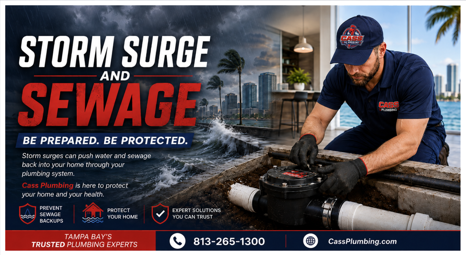 Storm Surge and Sewage Backup: Why Flooding Comes Up Through Your Drains, Not Just In Your Door