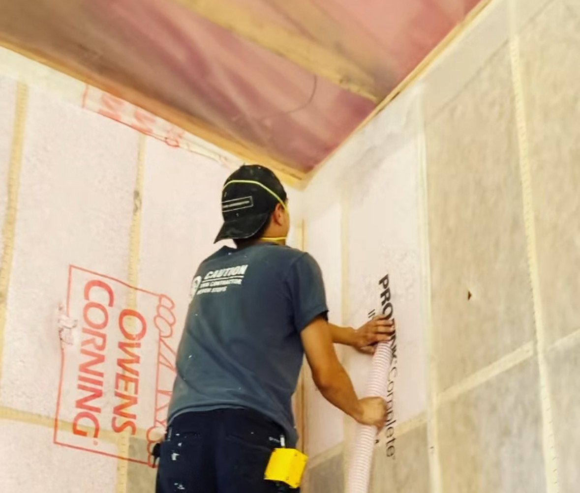 Professional attic insulation installation