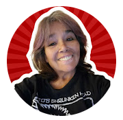 GoMomma channel logo - woman portrait on red circular background