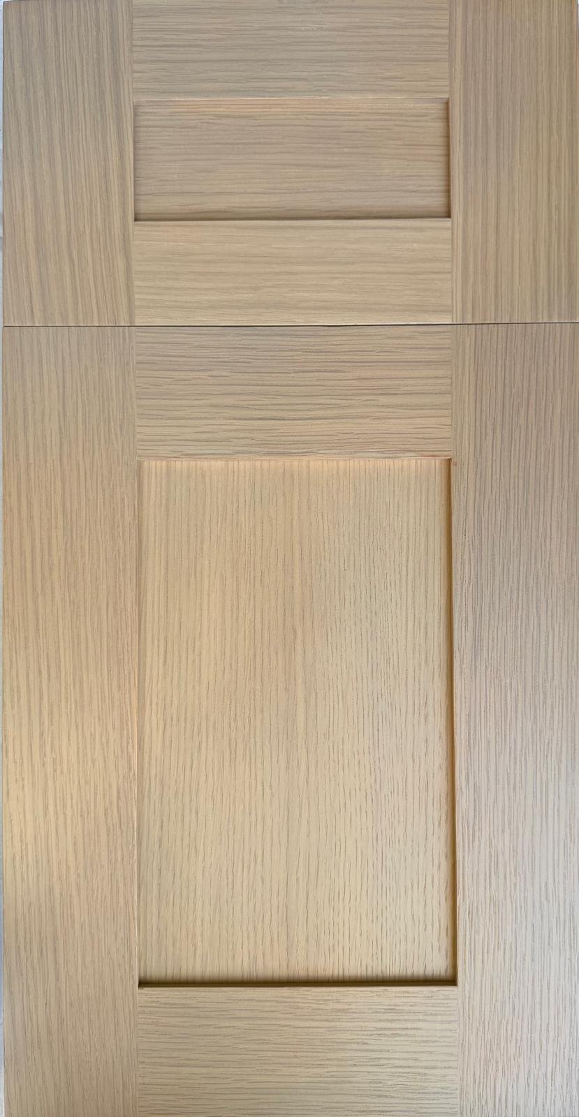 White Oak (S15) natural oak ready-to-assemble cabinet door sample by HS Kitchens Studio