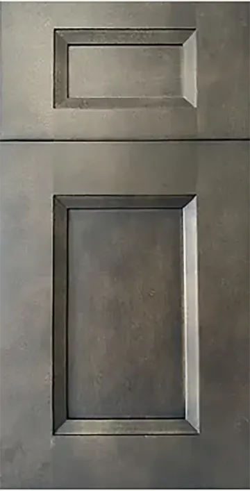 Smokey Grey matte ready-to-assemble cabinet door sample by HS Kitchens Studio