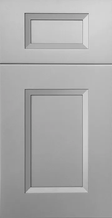 Grey Shaker matte ready-to-assemble cabinet door sample by HS Kitchens Studio