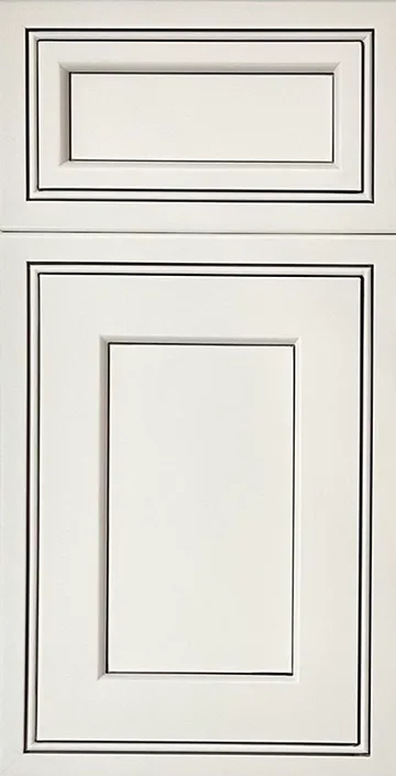 Ivory Glaze traditional ready-to-assemble cabinet door sample by HS Kitchens Studio