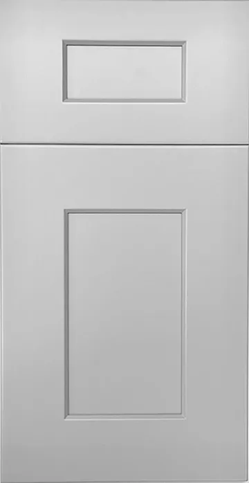 Grey Shaker (S12) painted grey shaker ready-to-assemble cabinet door sample by HS Kitchens Studio