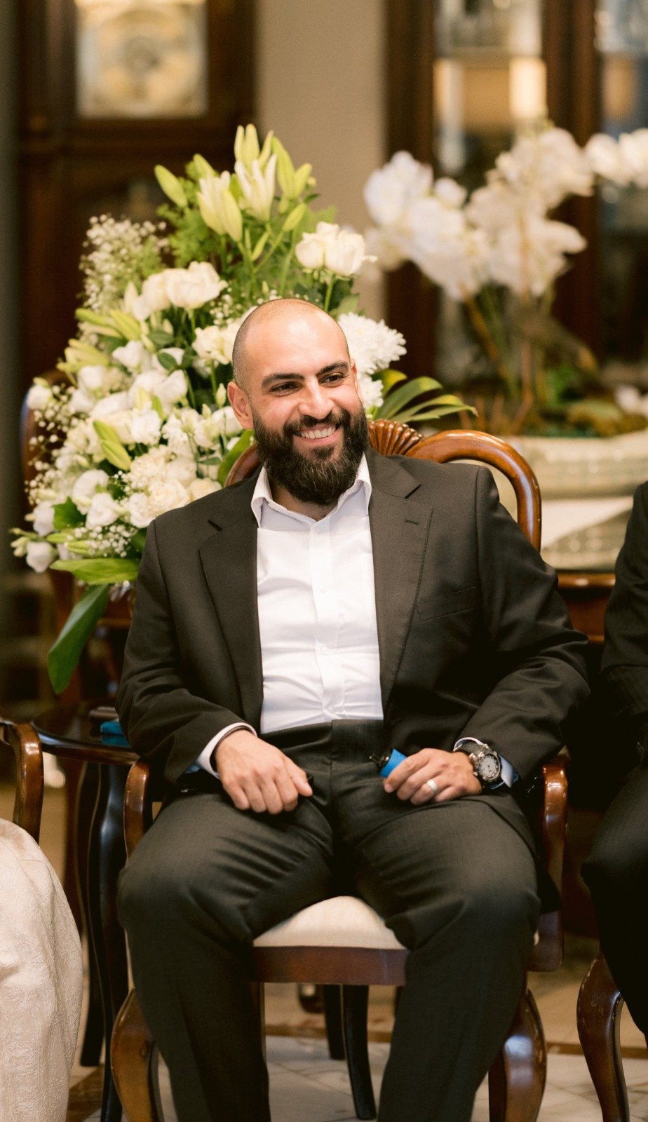 Portrait of Moh’d Adeeb Al Sayyed in his Amman office