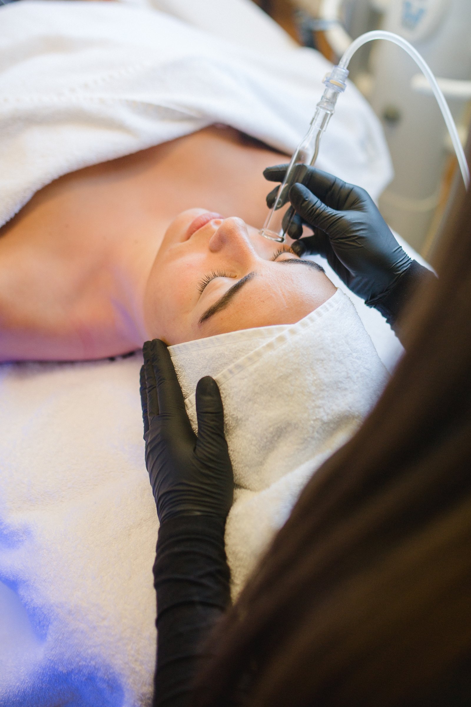 Medical Spa Therapie mit Vakuum-Gesichtsbehandlung